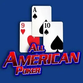 All American Poker slot visual from RTG (Reel Time Gaming) available on betmastercasino.uk