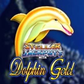 Official Jackpots logo: Dolphin Gold with Stellar Jackpots by Lightning Box Game at Betmaster Casino