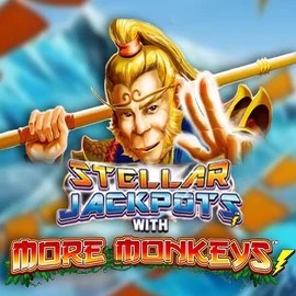 Stellar Jackpots with More Monkeys casino game by Lightning Box Game – featured logo at Betmaster Casino