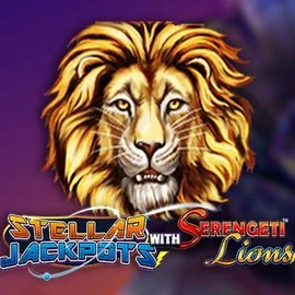 Stellar Jackpots with Serengeti Lions logo – Jackpots by Lightning Box Game at Betmaster Casino