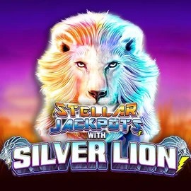 Stellar Jackpots with Silver Lion slot icon by Lightning Box Game, available at Betmaster Casino
